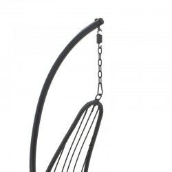 Naama pakoworld swing hanging metal-pe gray-cushion beige Naama pakoworld swing hanging metal-pe gray-cushion beige