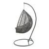 Zafer pakoworld swing hanging metal-pp- pillow in grey color 106x103x200cm