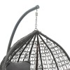 Zafer pakoworld swing hanging metal-pp- pillow in grey color 106x103x200cm