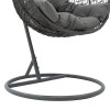 Zafer pakoworld swing hanging metal-pp- pillow in grey color 106x103x200cm