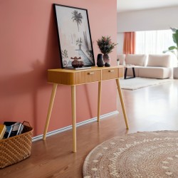 Evander pakoworld wood console in natural shade 100x40x80cm Evander pakoworld wood console in natural shade 100x40x80cm
