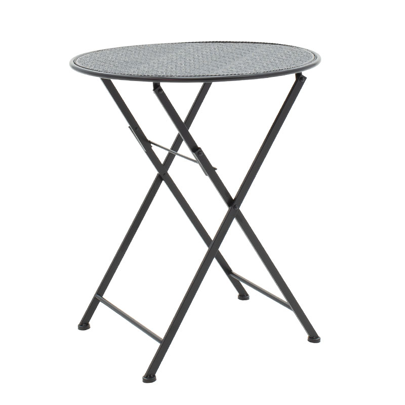 Dining set 3pcs Walen pakoworld black metal Dining set 3pcs Walen pakoworld black metal