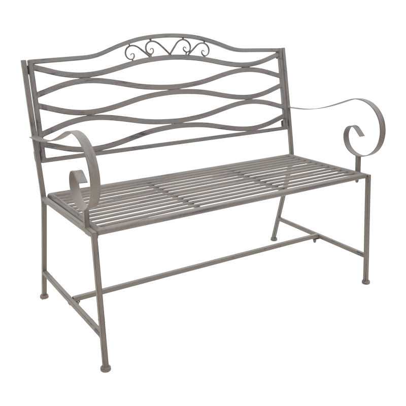 Benko pakoworld metal bench in bronze shade 114x45x95cm Benko pakoworld metal bench in bronze shade 114x45x95cm