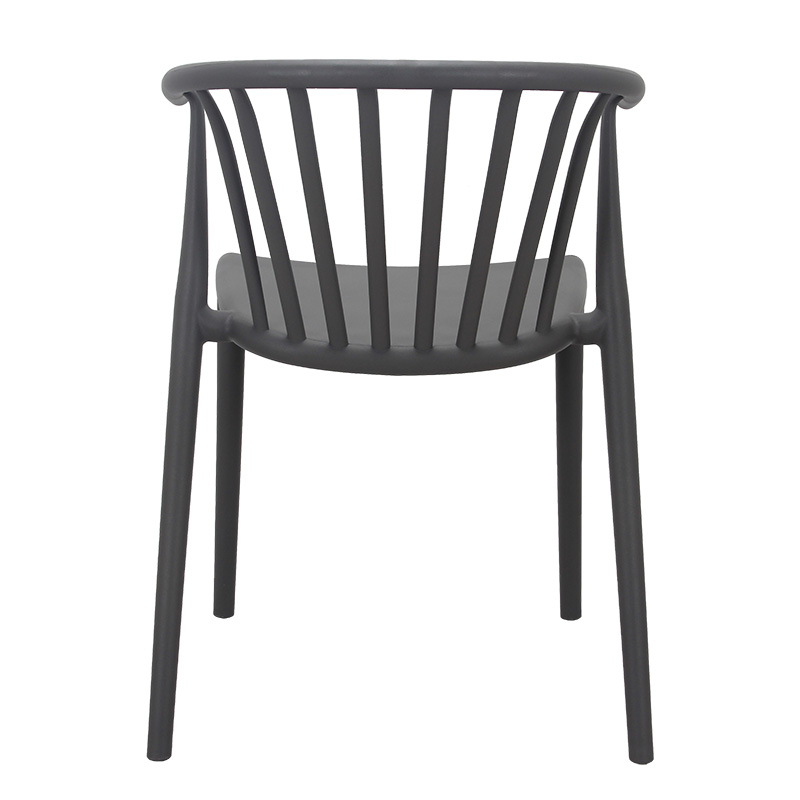 Καρέκλα Zelma pakoworld PP χρώμα ανθρακί