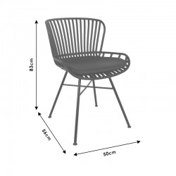 Chair Pozy pakoworld PP-PU anthracite Chair Pozy pakoworld PP-PU anthracite