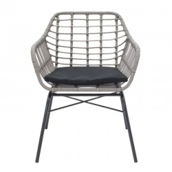 Naoki pakoworld armchair metal black-pe gray Naoki pakoworld armchair metal black-pe gray