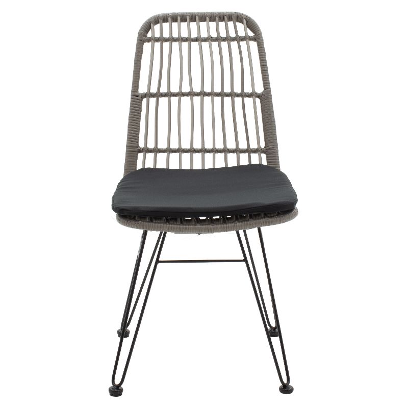 Naoki pakoworld metal chair black-- pe gray