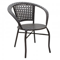 Lounge set 3pcs Saylor pakoworld metal-pe rattan brown Lounge set 3pcs Saylor pakoworld metal-pe rattan brown
