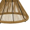 Living room se4t Naoki-Mabil pakoworld set of 3 pe rattan in natural color and black metal
