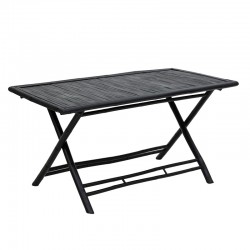 Badou pakoworld folding bamboo table black 150x80x77cm Badou pakoworld folding bamboo table black 150x80x77cm