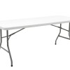 Folding catering-conference table Aprilia pakoworld in colour white granite 183x76x74cm