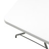 Folding catering-conference table Aprilia pakoworld in colour white granite 183x76x74cm