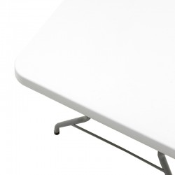Commercial folding camping table Aprilia pakoworld in colour white granite 183x76x74cm Commercial folding camping table Aprilia pakoworld in colour white granite 183x76x74cm