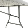 Folding catering-conference table Aprilia pakoworld in colour white granite 183x76x74cm
