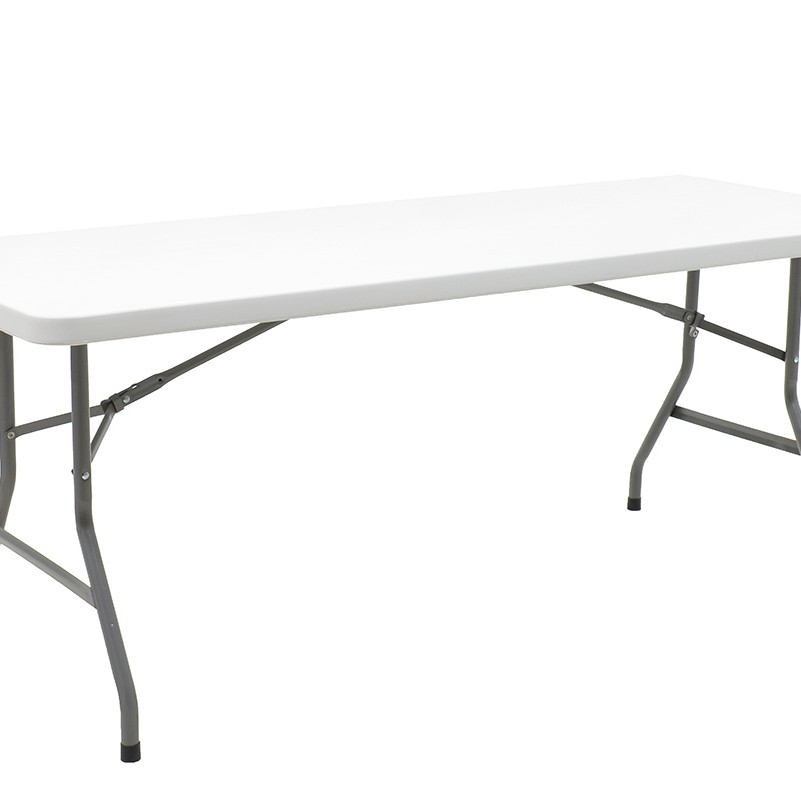 Folding catering-conference table Aprilia pakoworld in colour white granite 183x76x74cm