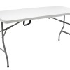 Foldinf catering table-suitcase Rodeo pakoworld metal frame colour white 152x60x74cm