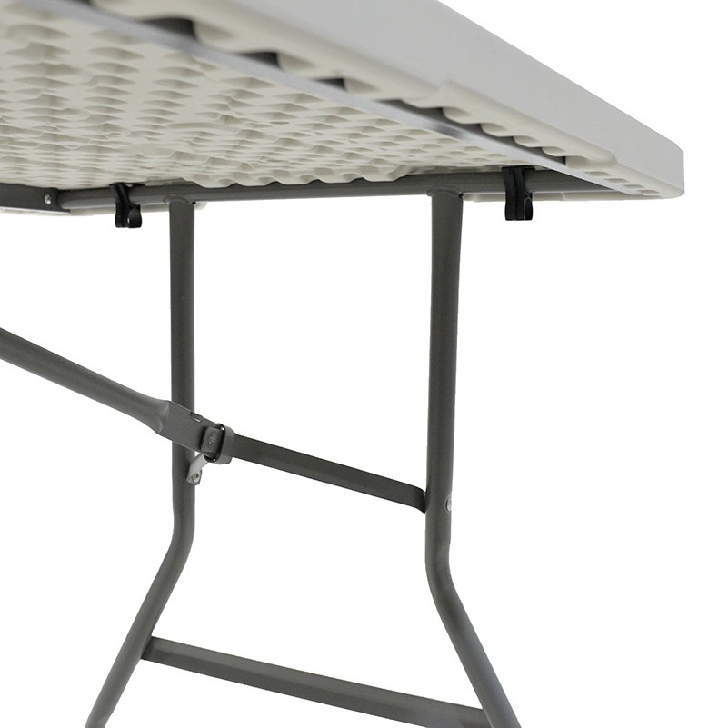 Foldinf catering table-suitcase Rodeo pakoworld metal frame colour white 152x60x74cm