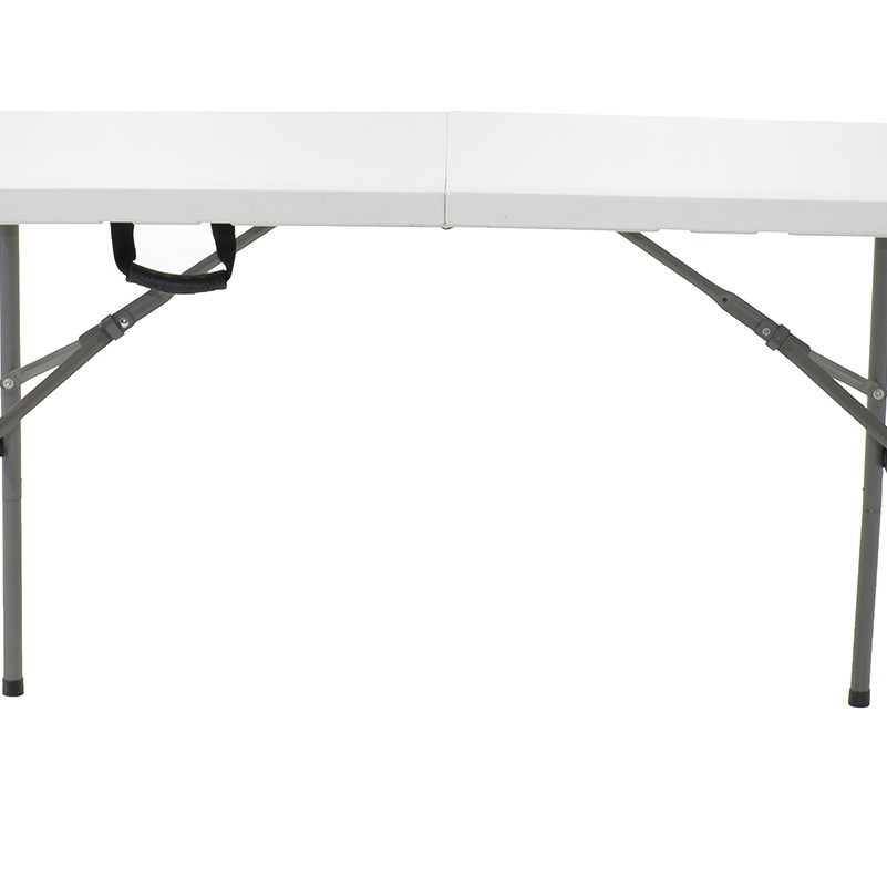 Folding catering table-suitcase Rodeo pakoworld with metal frame colour white 122x60x74cm