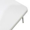 Folding catering table-suitcase Rodeo pakoworld with metal frame colour white 122x60x74cm