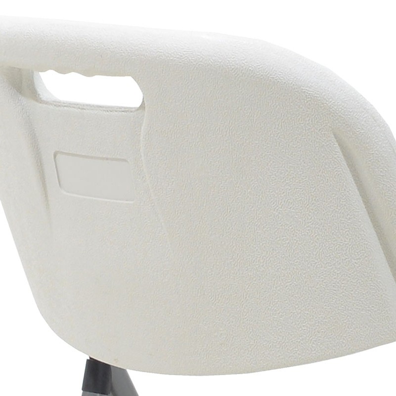 Folding catering chair Edison pakoworld with metal and reinforced frame colour white