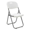 Folding catering chair Edison pakoworld with metal and reinforced frame colour white