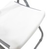 Folding catering chair Edison pakoworld with metal and reinforced frame colour white