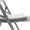 Folding catering chair Edison pakoworld with metal and reinforced frame colour white