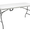 Folding catering table-suitcase Rodeo pakoworld white granite 183x76x74
