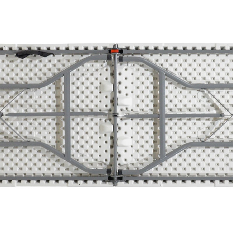 Folding catering table-suitcase Rodeo pakoworld white granite 183x76x74