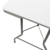 Folding catering table-suitcase Rodeo pakoworld white granite 183x76x74