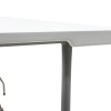 Folding catering table-suitcase Rodeo pakoworld white granite 183x76x74
