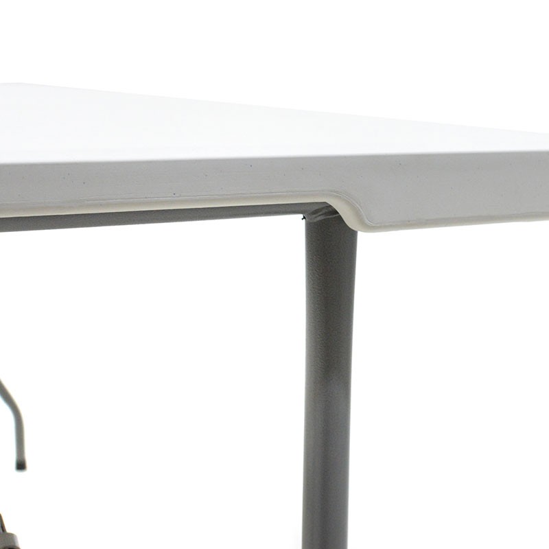 Folding catering table-suitcase Rodeo pakoworld white granite 183x76x74