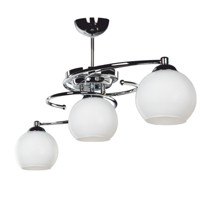 Three-light ceiling light PWL-0966 pakoworld E27 silver-white 80x27x34.5cm Three-light ceiling light PWL-0966 pakoworld E27 silver-white 80x27x34.5cm