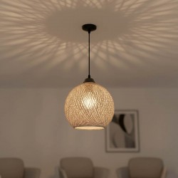 Ceiling light PWL-0967 pakoworld E27 brown-black D23x22cm