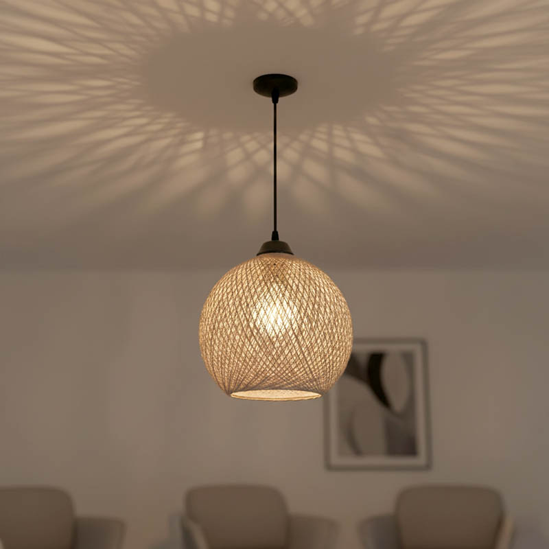 Ceiling light PWL-0967 pakoworld E27 brown-black D23x22cm