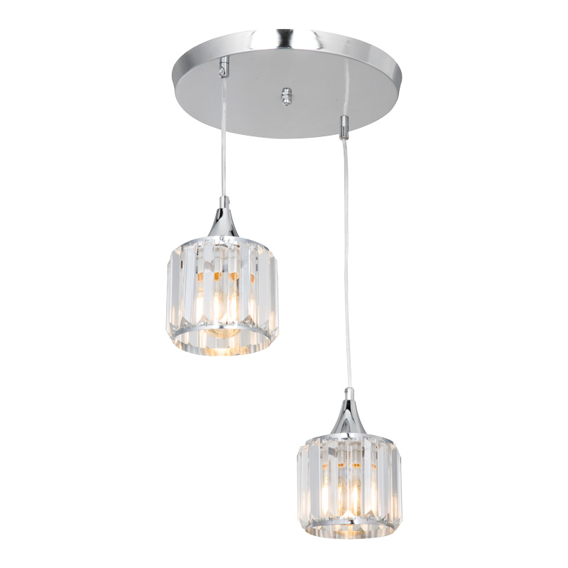 Ceiling light PWL-1025 pakoworld Ε27 metal chrome-glass D30x70cm Ceiling light PWL-1025 pakoworld Ε27 metal chrome-glass D30x70cm