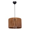 Ceiling light PWL-1117 pakoworld Ε27 brown D30.5x20cm