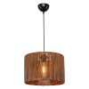 Ceiling light PWL-1117 pakoworld Ε27 brown D30.5x20cm