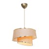 Ceiling light PWL-1127 pakoworld Ε27 beige-brown-golden D32.5x31cm