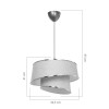 Ceiling light PWL-1127 pakoworld Ε27 beige-brown-golden D32.5x31cm
