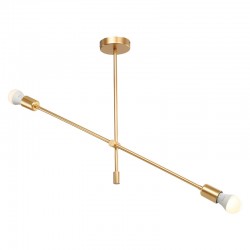 Ceiling light PWL-1157 pakoworld E27 golden 90x90x55cm Ceiling light PWL-1157 pakoworld E27 golden 90x90x55cm
