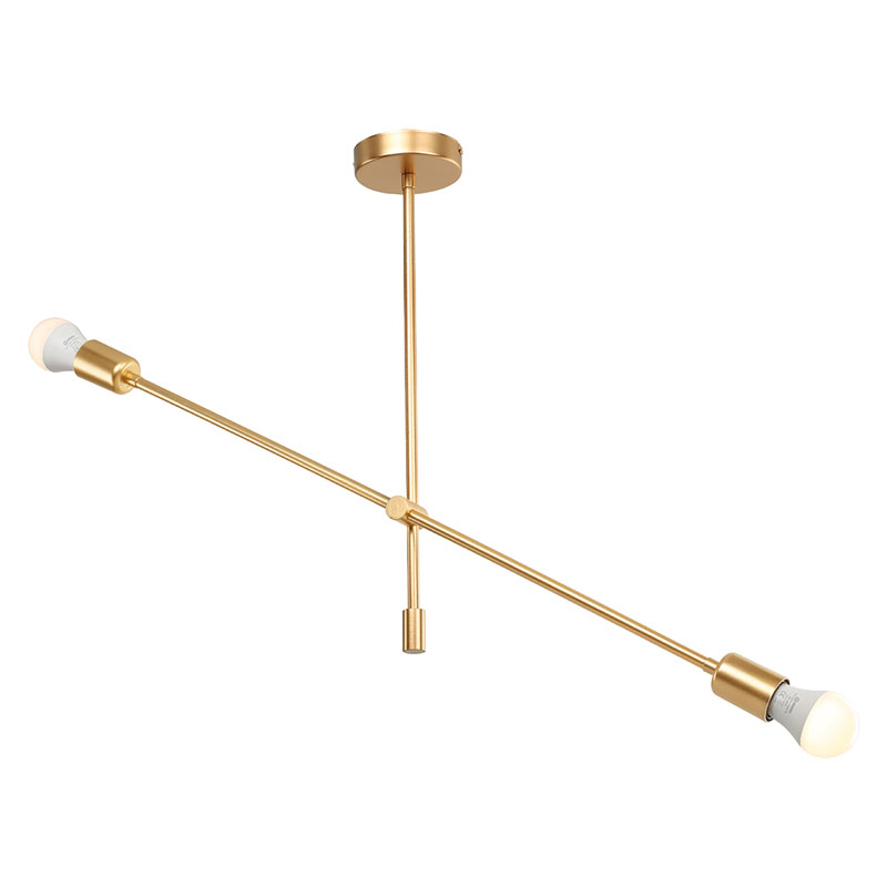 Ceiling light PWL-1157 pakoworld E27 golden 90x90x55cm Ceiling light PWL-1157 pakoworld E27 golden 90x90x55cm