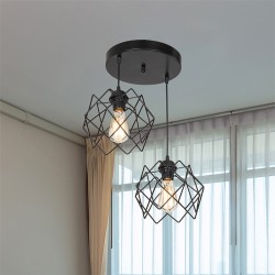 Ceiling light PWL-1021 pakoworld Ε27 black D40x70cm Ceiling light PWL-1021 pakoworld Ε27 black D40x70cm