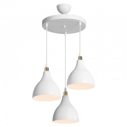 Ceiling light Lofty pakoworld Ε27 white D40x80cm Ceiling light Lofty pakoworld Ε27 white D40x80cm