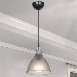 Ceiling light Orazio pakoworld Ε27 dark grey-black D18.5x56cm Ceiling light Orazio pakoworld Ε27 dark grey-black D18.5x56cm