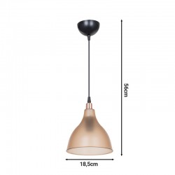 Ceiling light Orazio pakoworld amber-blackD18.5x22cm Ceiling light Orazio pakoworld amber-blackD18.5x22cm