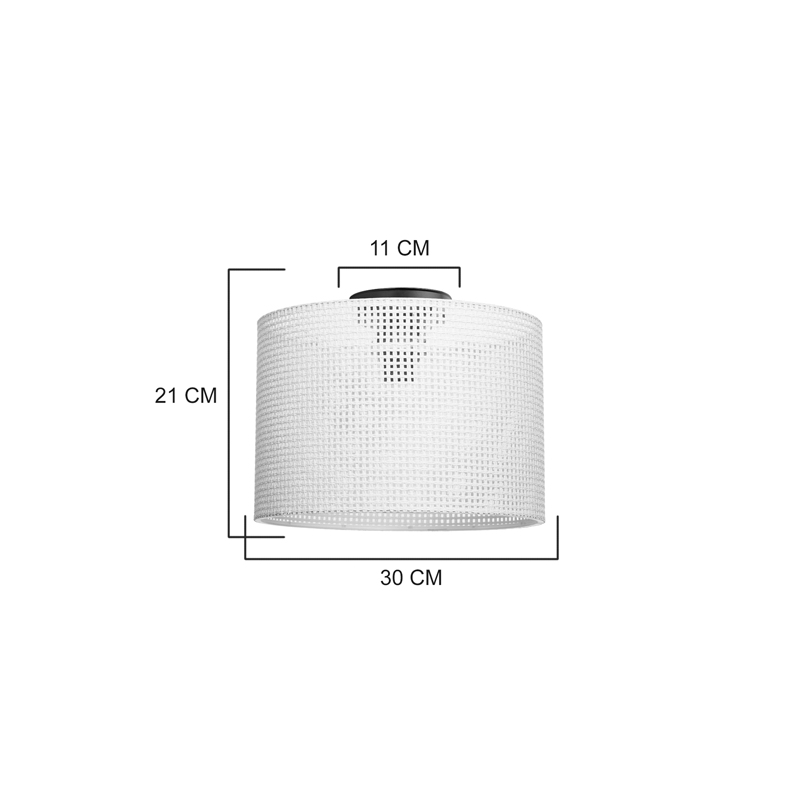 Single light Plega pakoworld ceiling light brown pp D30x21cm Single light Plega pakoworld ceiling light brown pp D30x21cm