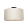 Garry pakoworld single light ceiling light fabric in cream shade D38x21cm