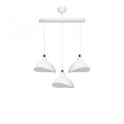 Three-light ceiling lamp Triha pakoworld pp in white shade 60x22x90cm Three-light ceiling lamp Triha pakoworld pp in white shade 60x22x90cm