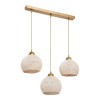 Three-light ceiling lamp PWL-0973 II pakoworld E27 gold 50x18x85cm
